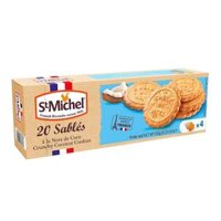Bánh Quy Bơ Dừa, Le Sablé de Retz, Coconut, 20 Cái, 4.23 oz (120g) - ST MICHEL