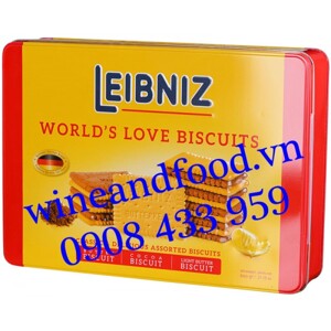 Bánh quy bơ hỗn hợp hiệu Leibniz – hộp thiếc 600g