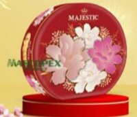Bánh quy bơ Majestic 368gr hộp thiếc màu đỏ