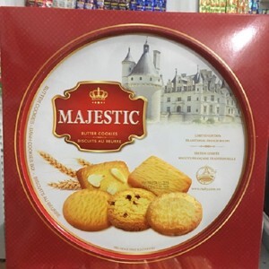 Bánh quy bơ Majestic hộp thiếc 382g