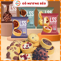 Bánh quy bơ socola LSS túi 1kg nhiều vị bánh kẹo Cô Nương Béo