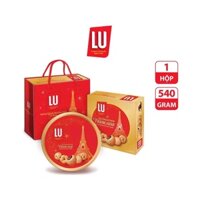 Bánh Quy Bơ Thập Cẩm LU Cookies Hộp Thiếc (Hộp 540g + Túi Giấy)