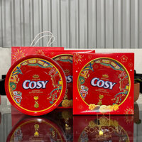 Bánh quy bơ thập cẩm Sôcôla Cosy – Hộp thiếc tròn