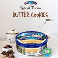 Bánh quy bơ Torto Malaysia hộp thiếc 908g White Castle Butter Cookies