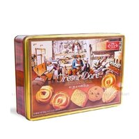 Bánh quy bơ Tresor Dore Chocolate Biscuits-TQ, hộp sắt (600g).