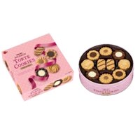 Bánh Quy bơ vị tổng hợp Bourbon Torte Cookies 60 cái hộp thiếc ( hồng)