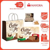 Bánh Quy Cà Phê Coffee Joy Hộp Thiếc 390G Kèm Túi Giấy