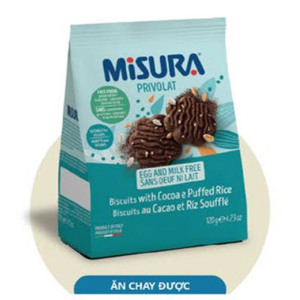 Bánh quy cacao cốm gạo Misura gói 120g