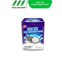 Bánh quy Chocolate nhân kem sữa hộp thiếc Siam food Thái Lan