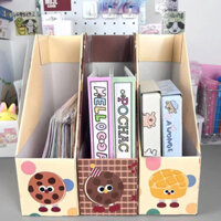 Bánh Quy Dễ Thương Vẽ Tay Phong Cách Để Bàn Hộp Bảo Quản Thư Mục Giấy Hoạt Hình Bookend