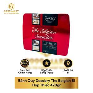 Bánh quy Desobry The Belgian Biscuitier hộp sắt 420gr