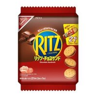 Bánh Quy Giòn Kẹp Kem Socola, Ritz Crackers, Chocolate Sandwich, 7 Gói, 21 Cái (187g) - NABISCO