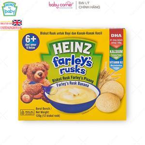 Bánh quy Heinz farley's vị chuối cho trẻ từ 6m ( 120g )