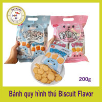 Bánh quy hình thú Biscuit Flavor 200g (3 vị)