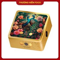 Bánh Quy hỗn hợp Luckysun hộp sắt 410g hình con công