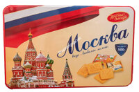 Bánh Quy Hộp Sắt Mockba Cao Cấp 500Gr Của Nga