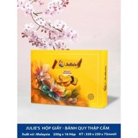 Bánh quy Julie’s Hộp thiếc vuông 510gr 2 màu