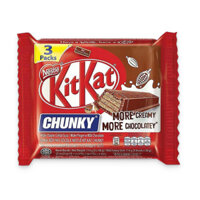 Bánh quy kem Chunky Cocoa KitKat gói 3 thanh x 38g