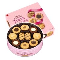 Bánh Quy Kem Hộp Thiếc, Torte Cookies, 60 Cái (310g) - BOURBON