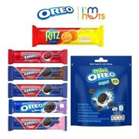 Bánh quy kem Oreo đủ vị 110g và Bánh quy kem phô mai Ritz 118g
