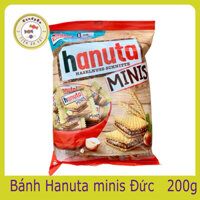 Bánh quy kẹp socola hạt dẻ Hanuta Minis gói 200gr