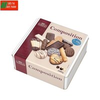 Bánh quy Lambertz composition-Đức, hộp sắt (1kg).