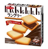 Bánh quy Languly Chocolate cream sandwich nhân kem socola hộp 12 cái