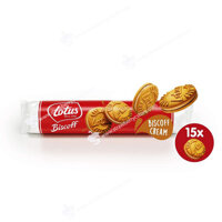 Bánh Quy Lotus Biscoff Sandwich Cookies Roll - Biscoff Cream, Thanh 15 Cái, 150g (5.29 Oz.)