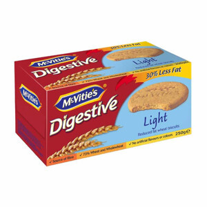 Bánh quy lúa mì nguyên cám ít béo Mc Vitie’s Digestive Light 250g
