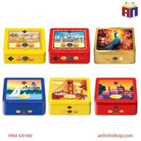 Bánh quy LUCKY 150g Hộp thiếc vuông – Thái Lan