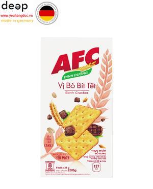 Bánh quy mặn vị bò bít tết AFC 200g (8 gói)