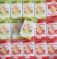 Bánh quy mềm ăn dặm ORGANIC MAMIA- vị Táo 120g 6 gói (7m+)