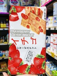 Bánh quy nướng vị Dâu Tây Layer Biscuit 140g