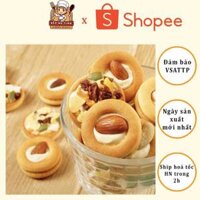 Bánh quy pizza mini, bánh hạt đồng xu mix hạt nhiều vị hạt điều, hạnh nhân, nho khô hương vị thơm ngon khó cưỡng