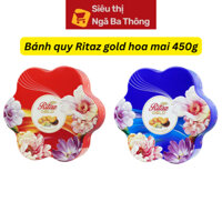 Bánh Quy Ritaz Gold Mẫu Hoa Mai 450g - Sang Trọng, Thơm Ngon, Lựa Chọn Quà Tết Hoàn Hảo