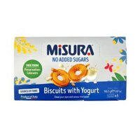 Bánh Quy Sữa Chua Không Đường, Biscuits with Yogurt, No Added Sugars, 4 Gói, 4.698 oz (133.2g) - MISURA