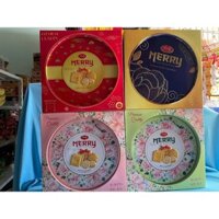 Bánh quy sữa Richy Merry hộp sắt mẫu Tết 288g- Kèm túi xách giấy