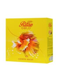 BÁNH QUY THẬP CẨM  210G - Ritaz Gold ( hộp vuông nhỏ mẫu con Cá )