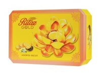 BÁNH QUY THẬP CẨM 90G - Ritaz Gold ( hộp giấy vạt góc mẫu bông Sen )