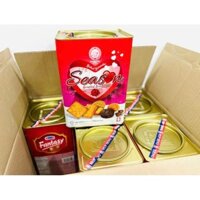 Bánh Quy Thập Cẩm Hộp Thiếc Cao Cấp Hup Seng nhập khẩu Malaysia 600gr