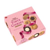 Bánh quy Torte Bourbon hộp thiếc màu hồng