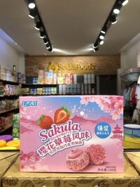 Bánh quy tròn vị dâu