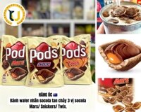 Bánh quy xốp socola có nhân tan chảy vị socola MARS/ SNICKERS/ TWIX thương hiệu PODS gói 160GR