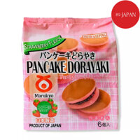 Bánh rán Dorayaki dâu nhân đậu đỏ ( 6 cái )