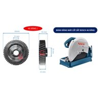 BÁNH RĂNG CẮT SẮT BÀN BOSC H GCO200, NHÔNG CẮT SẮT BÀN BỐT GCO 200 LỖ 15 ĐK 64 46 RĂNG/