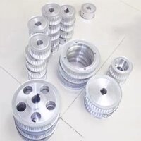 Bánh răng dây đai đồng bộ bánh xe đồng bộ bánh xe mxl xl l h xh t5 t10 3m 5m 8m 14m Puly đầu trục khuỷu