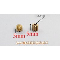 Bánh răng đồng 8 răng trục 2mm