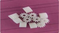 Bánh răng nhựa 12 răng, đường kính  trong 2mm