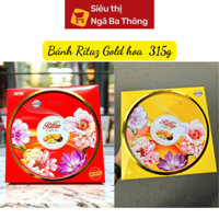 Bánh Ritz Gold 315 Nhập Khẩu Malaysia – Mẫu Hoa Độc Đáo, Kèm Túi Xách Sang Trọng