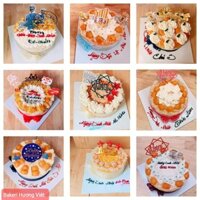 Bánh sinh nhật - Hỏa Tốc HCM - bánh kem sữa tươi - nhận làm theo yêu cầu - Tặng phụ kiện kèm theo